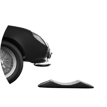 WHEEL / TIRE CUSHION Kuberth Easyrise S with Silver Fuch Logo Car Porsche