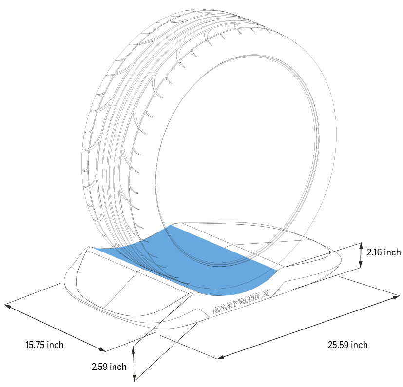 Easyrise S: Exotic, Luxury, and Sports Car Tire Cushions